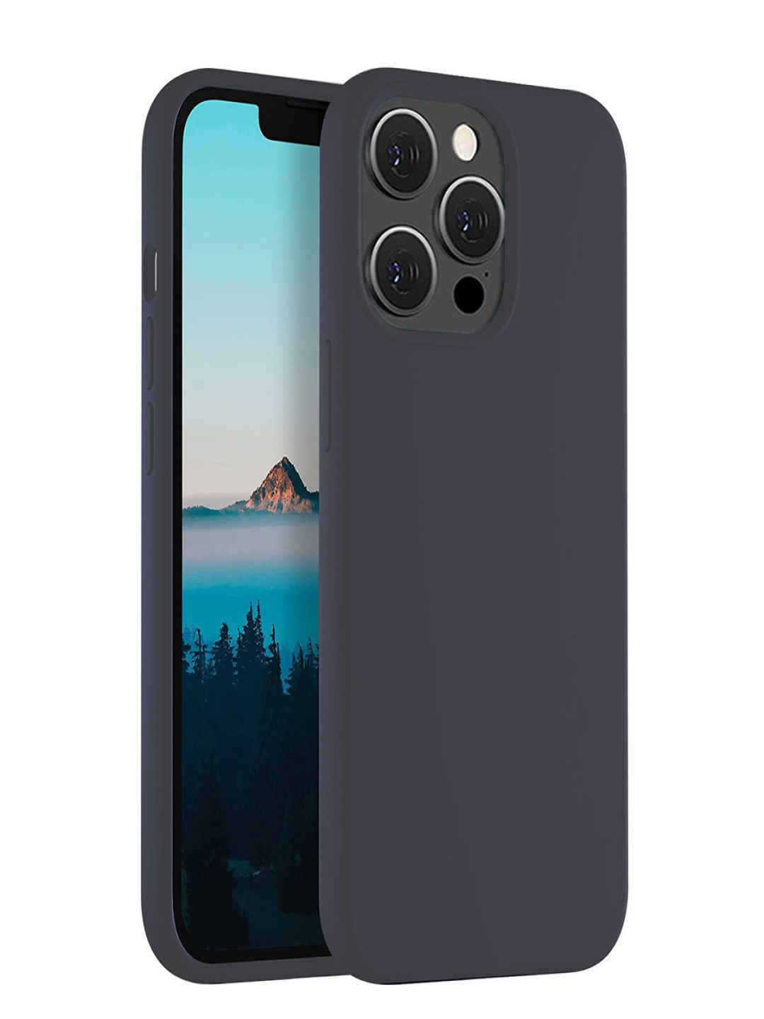 

LIRAMARK Solid Printed iPhone 12 Pro Max Back Case Mobile Accessories, Grey