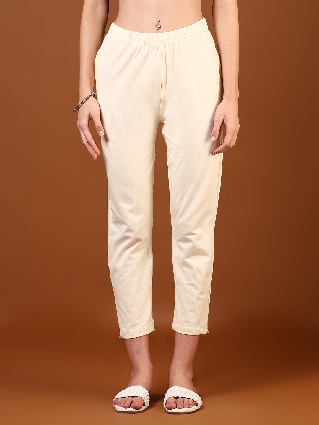 

V-Mart Women Trousers, Off white