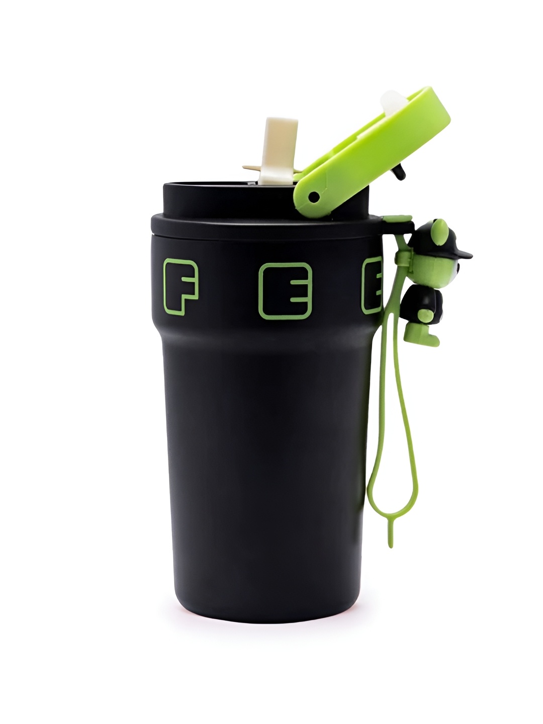 

YELONA Black Single Stainless Steel Solid Smart Vacuum Water Bottle