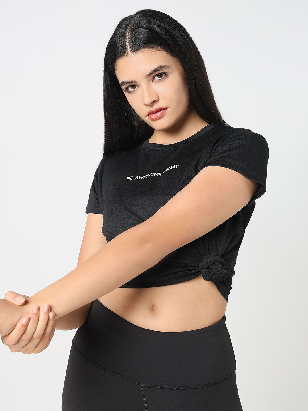 

R&B Print Top, Black