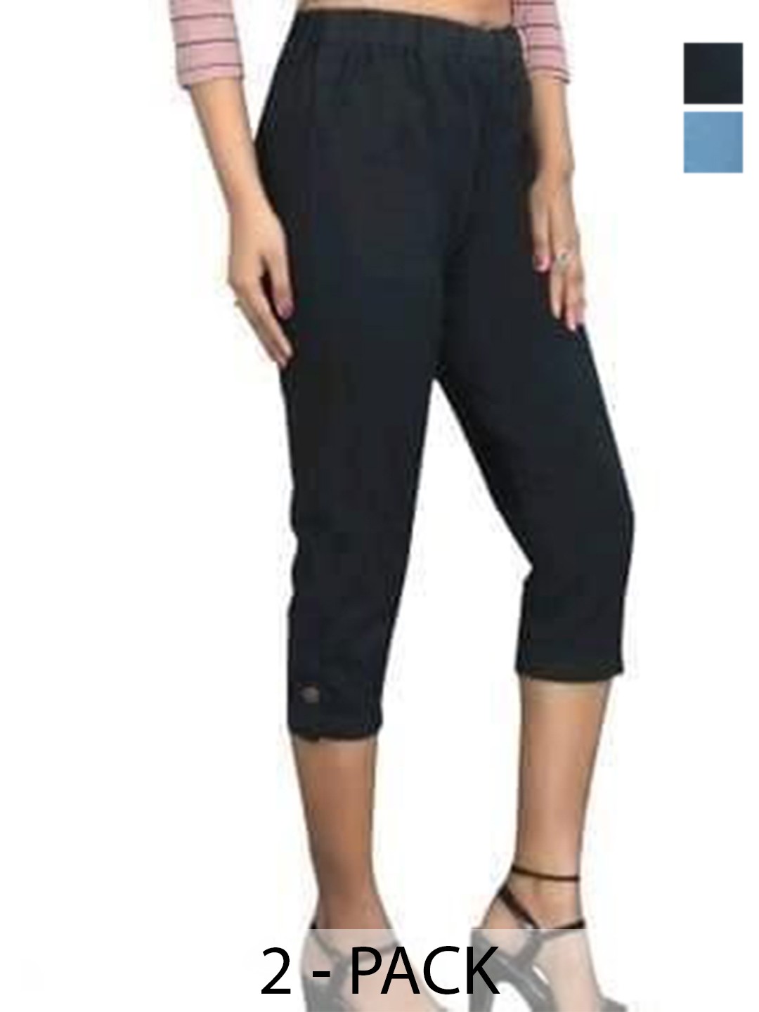 

OUTER WEAR AYAM EXPORTS Women Capris, Blue