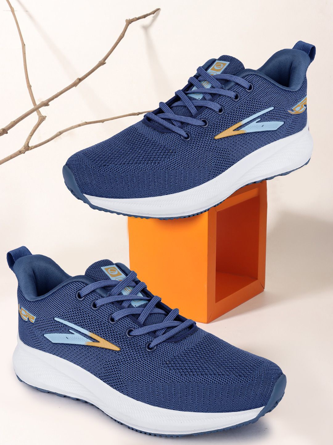 

Lancer Men Textile Running Shoes, Blue