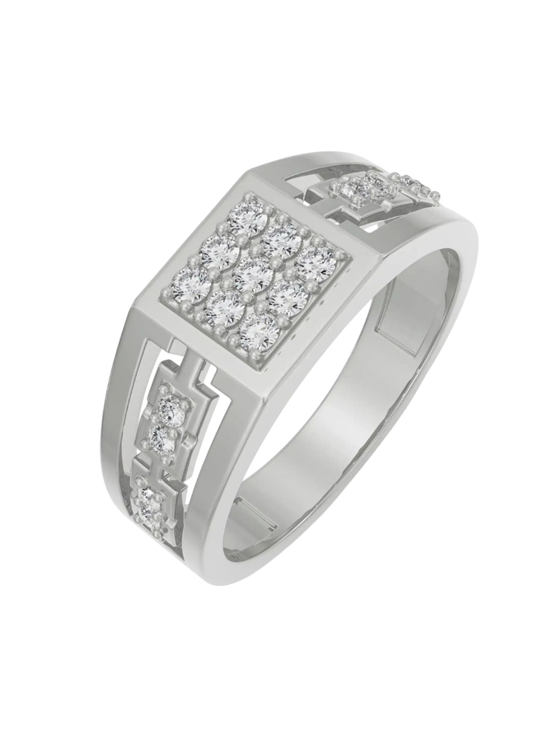 

Emori Vespa Wedding Band For Men, White