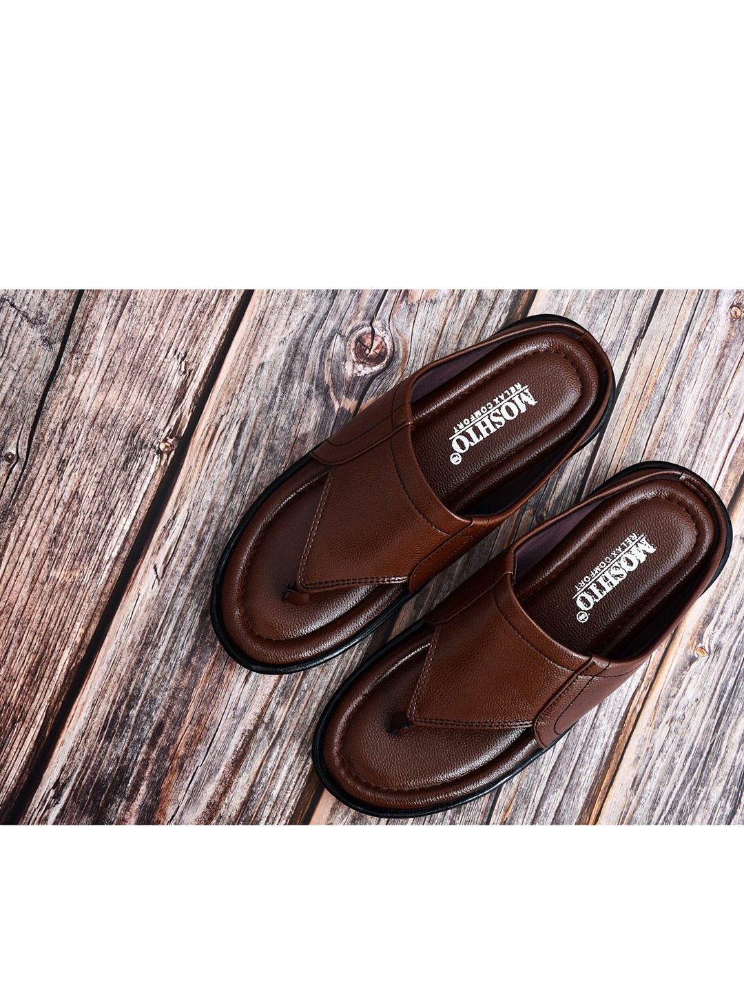 

MOSHTO Men Comfort Sandals, Brown