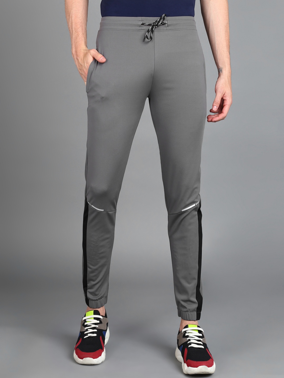 

Moda Rapido Men Slim Fit Stretchable Gym Track Pant, Grey
