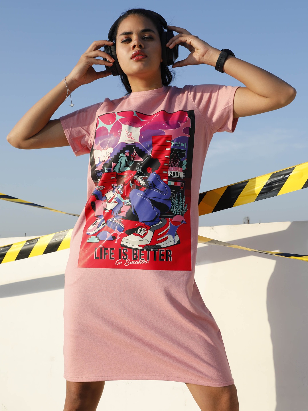 

Athena Unapologetic Print T-shirt Dress, Pink