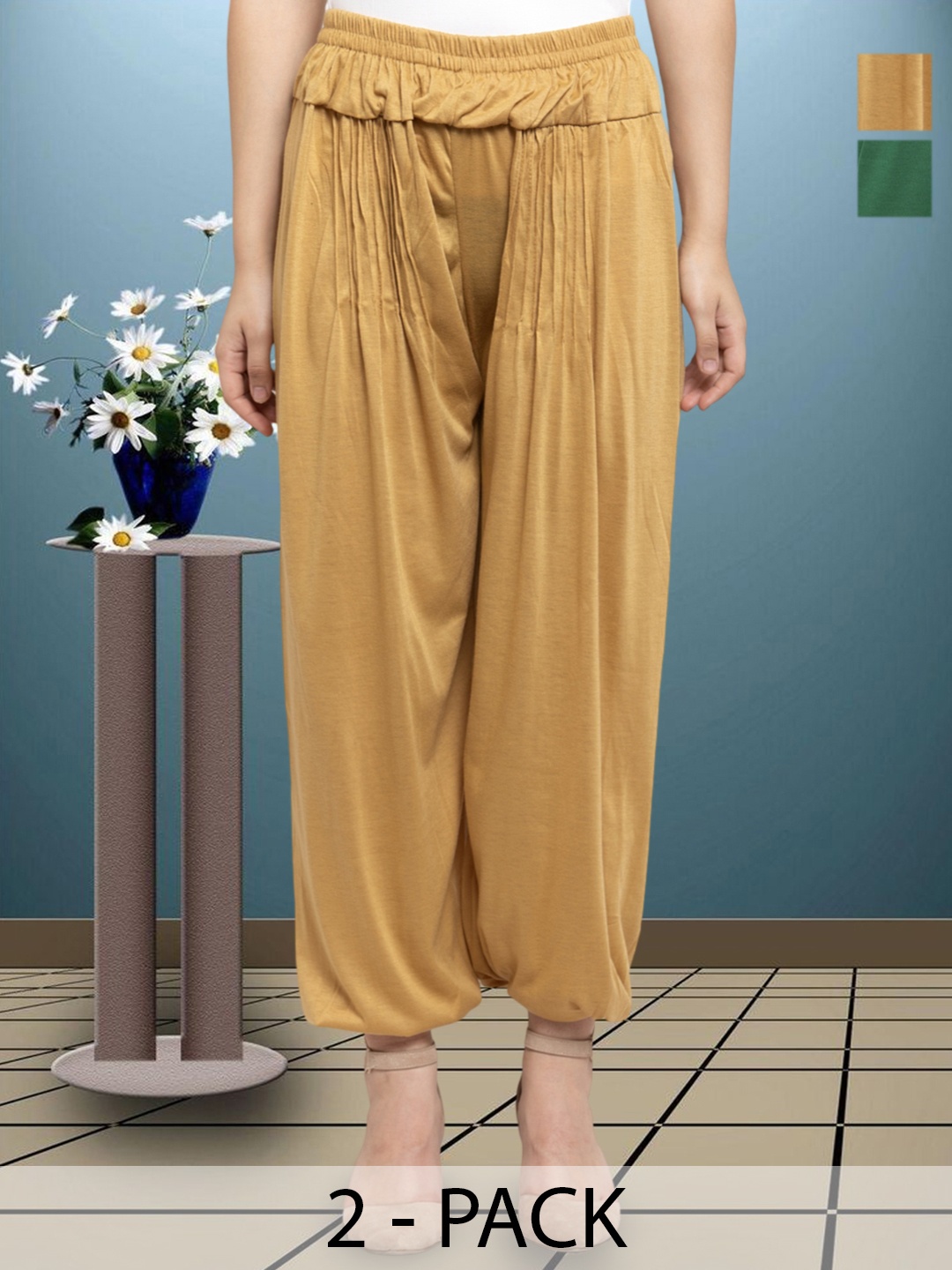 

Women Viscose lycra Harem Paint, Beige