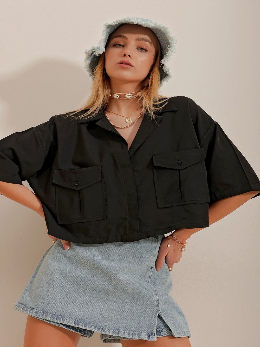 

Trend Alacati stili Women Opaque Casual Shirt, Na