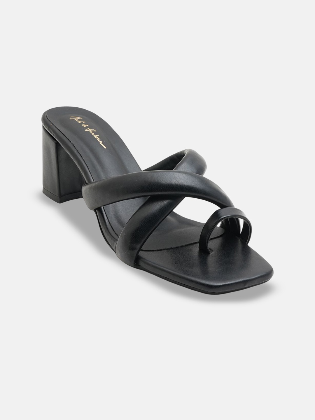 

Mast & Harbour Party Block Sandals, Black