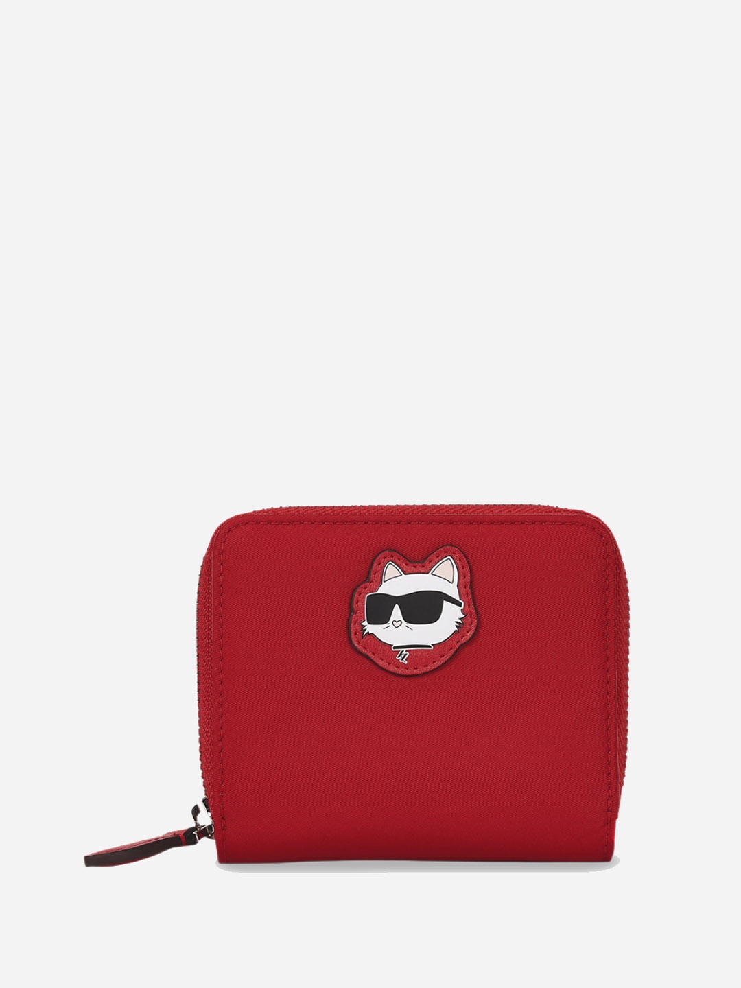 

Karl Lagerfeld Structured Sling Bag with Applique, Red