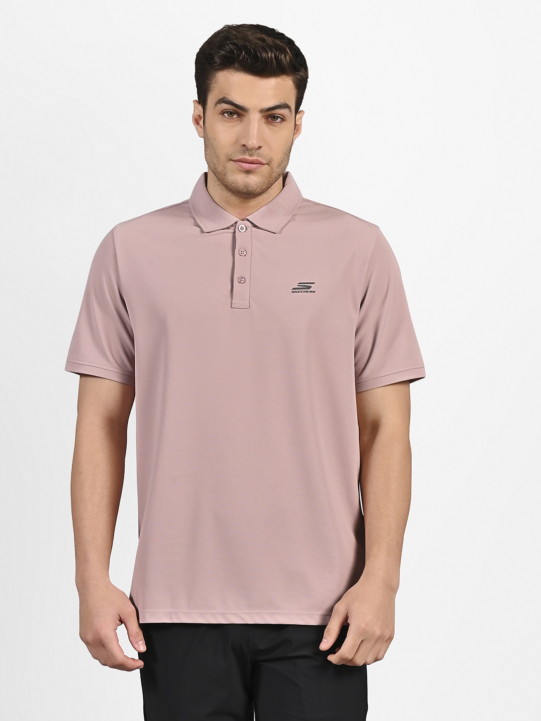

Skechers Men Essential Polo T-Shirt, Pink