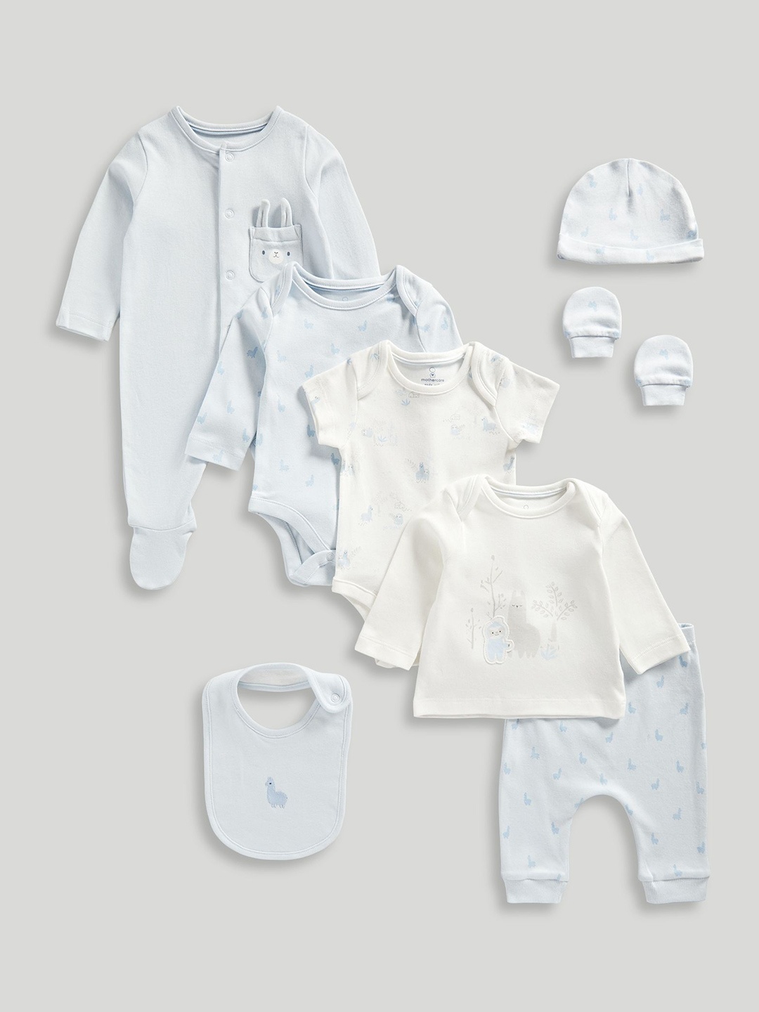 

mothercare Boys Printed Top with Pyjamas, Blue