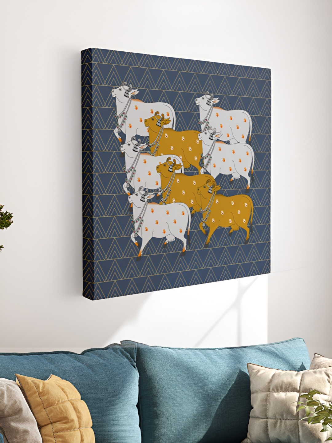 

Myntra Elegant Homes Blue & Off White 1 Piece Canvas Other Wall Paintings