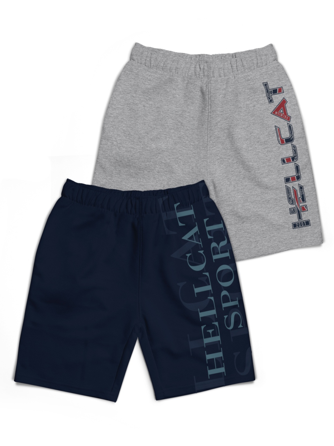 

HELLCAT Boys Typography Printed Shorts, Blue