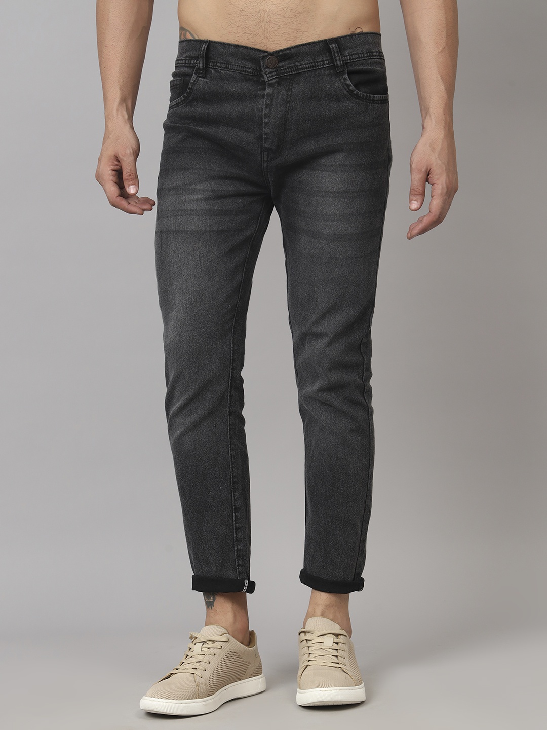 

Moda Rapido Men Classic Light Fade Jeans, Grey