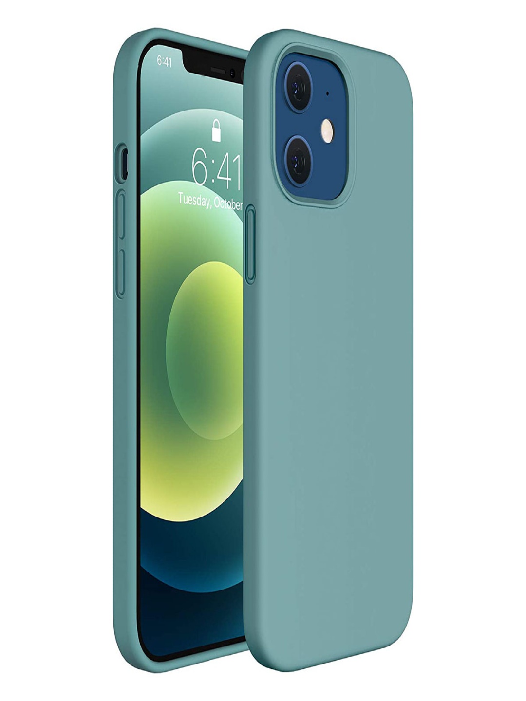 

LIRAMARK Solid Printed iPhone 12 Mini Back Case Mobile Accessories, Green