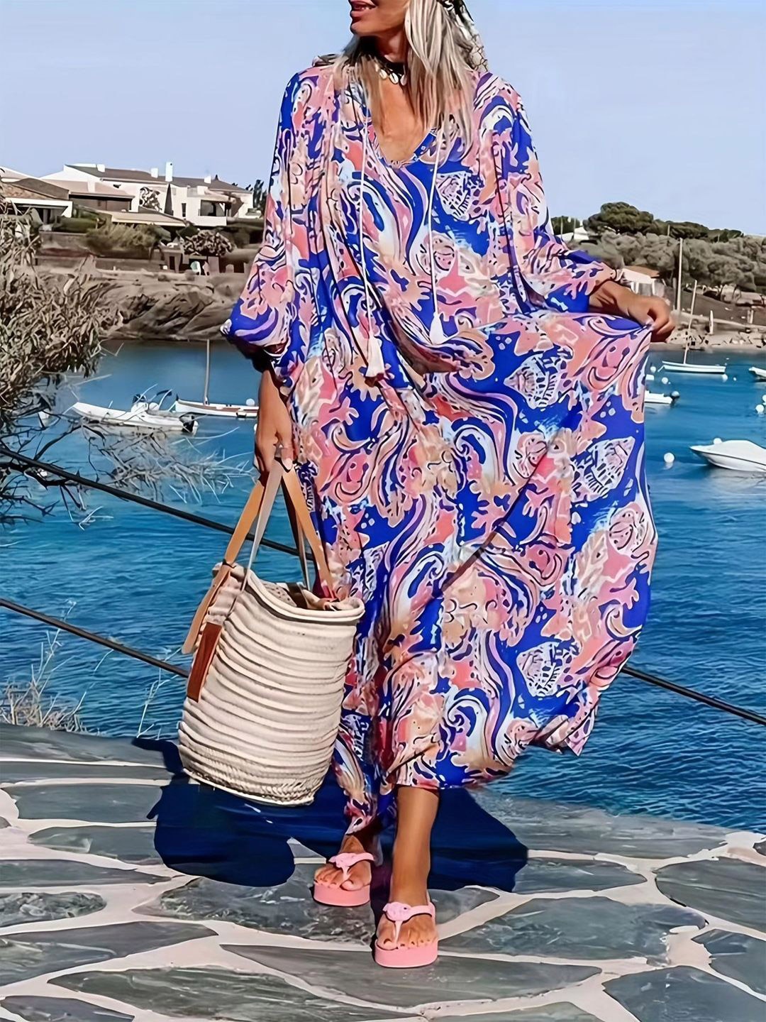 

all about you Floral Print A-Line Dress, Multi