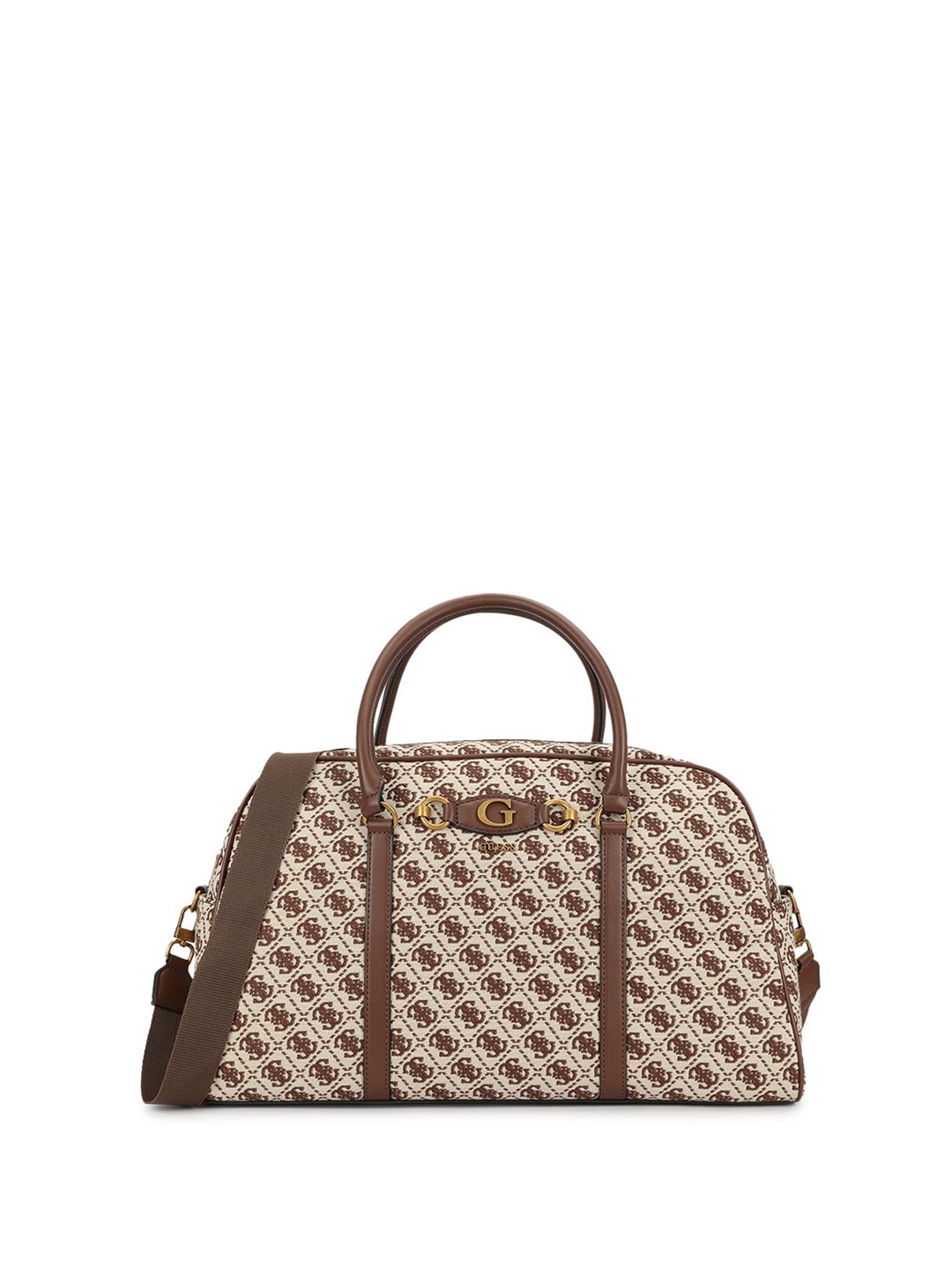 

GUESS Printed Medium Casual Duffel Bag, Brown