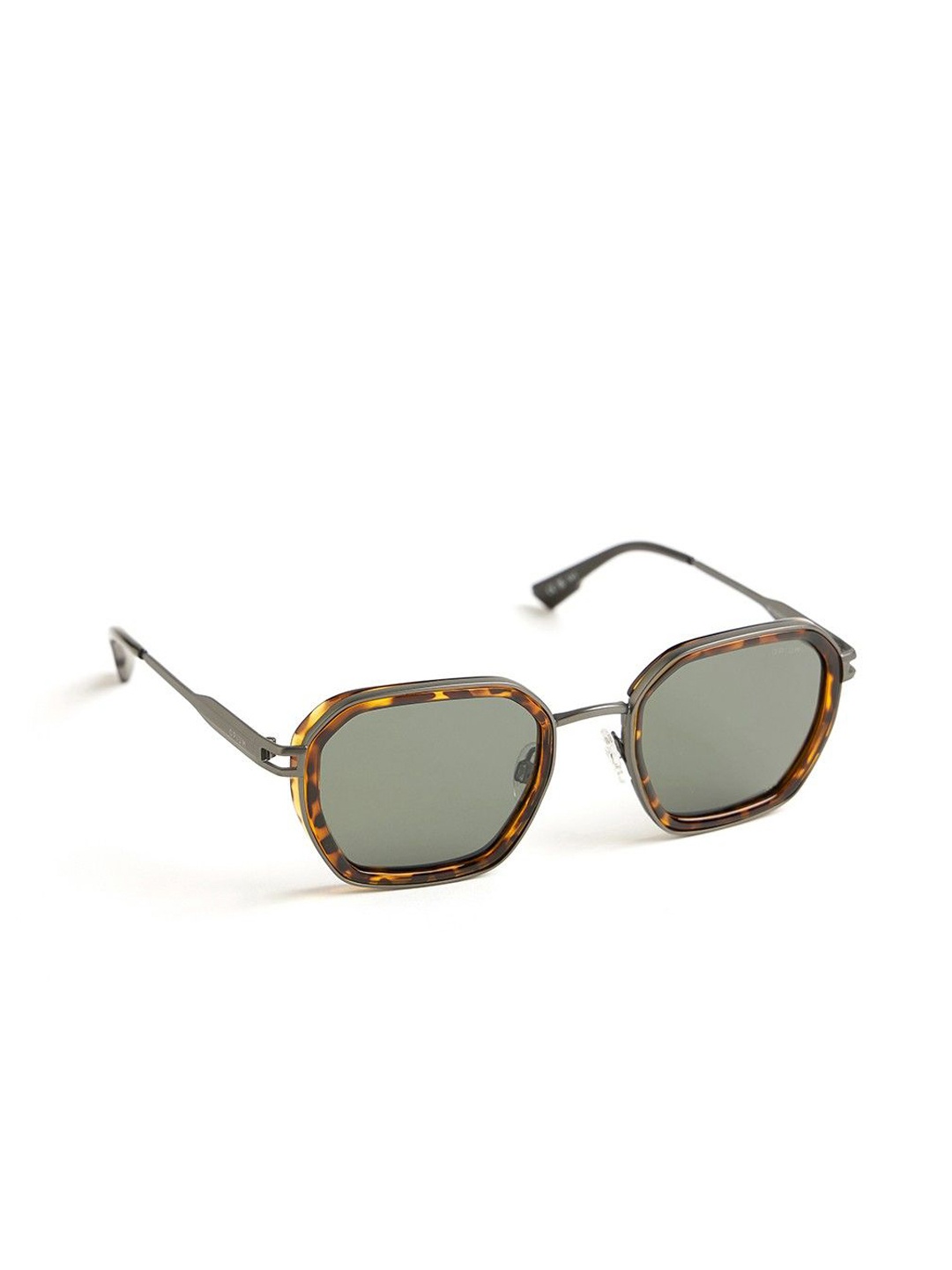 

OPIUM Unisex Aviator Sunglasses with Polarised and UV Protected Lens, Green