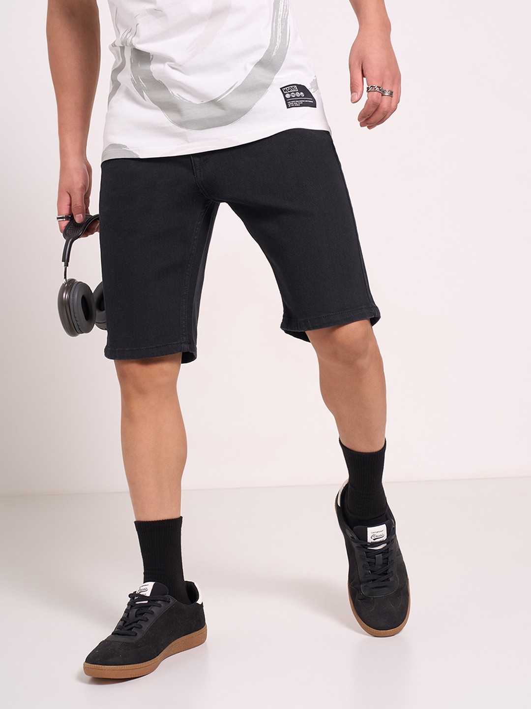 

SF JEANS by Pantaloons Men Fashion Shorts, Black
