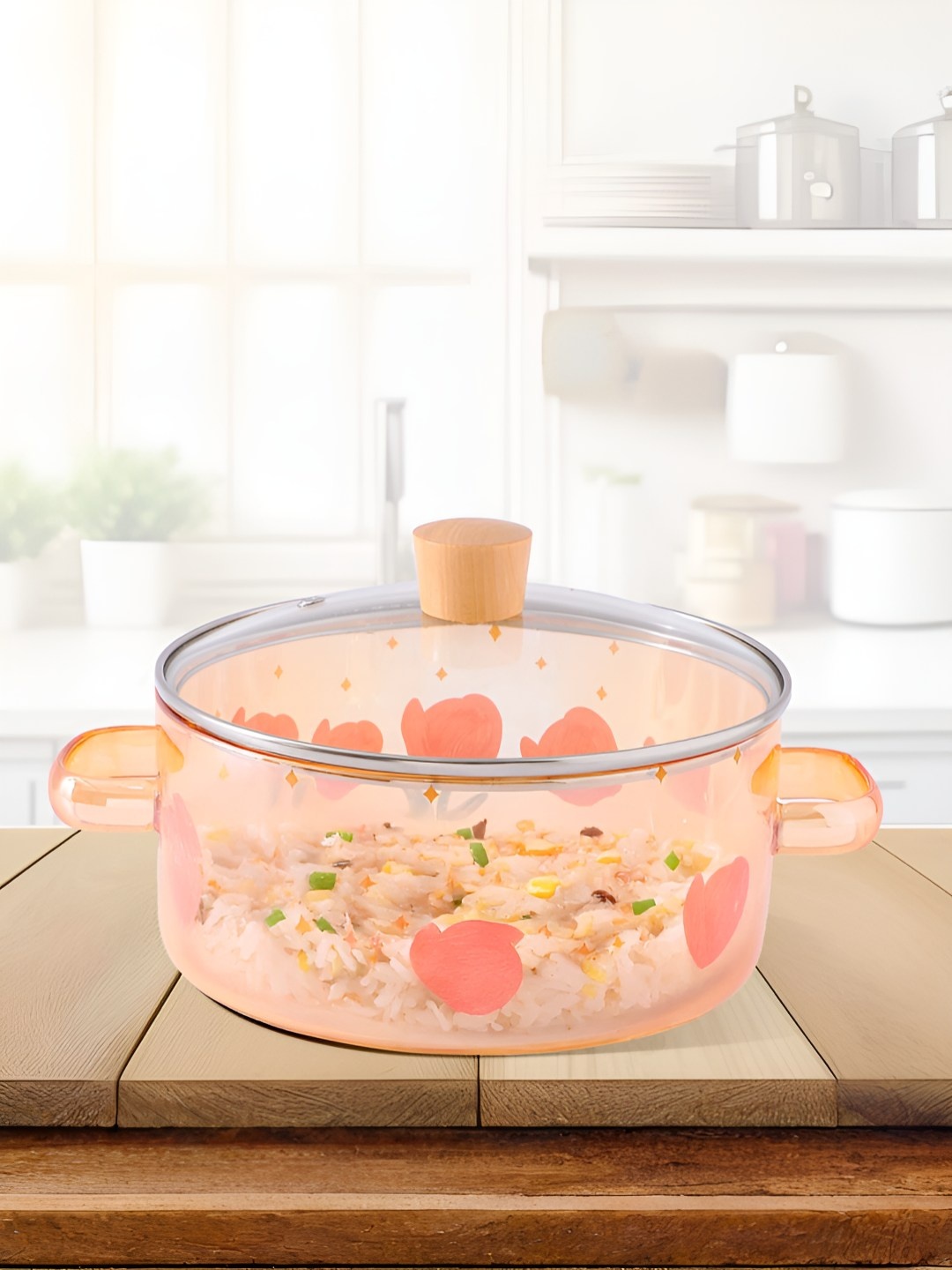 

The Better Home Orange Dishwasher Safe Glass Pan