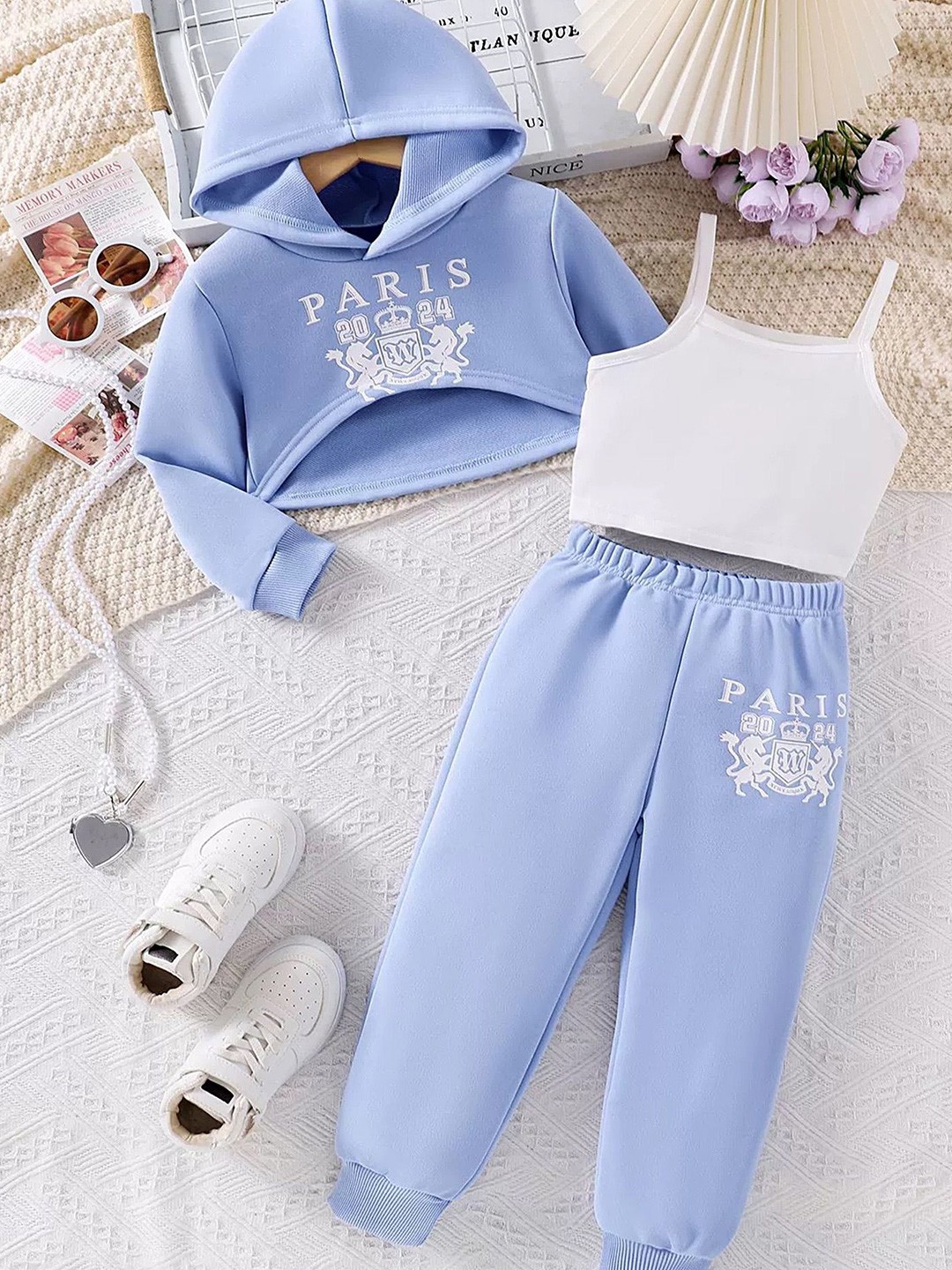 

LULU & SKY Girls Printed, Blue
