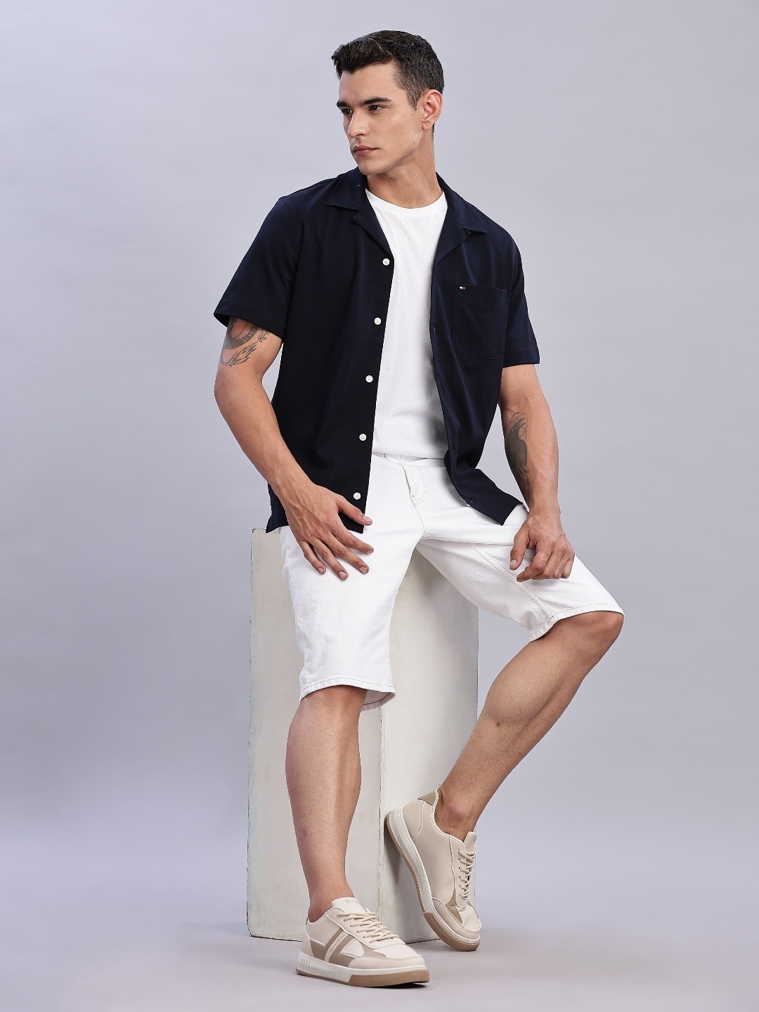 

Tommy Hilfiger Men Classic Opaque Casual Shirt, Blue