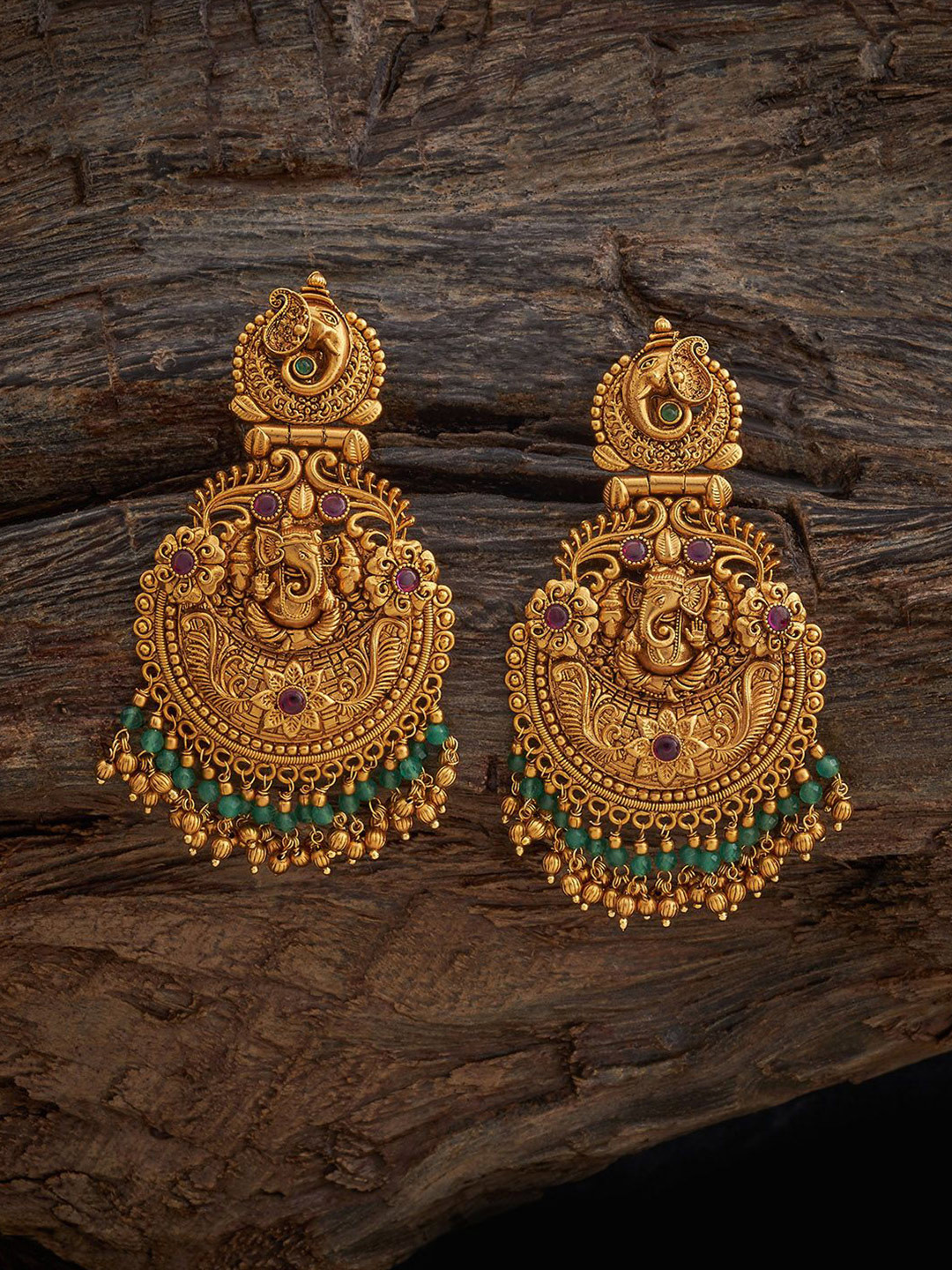 

Kushal's Fashion Jewellery Contemporary Drop Earrings, Red