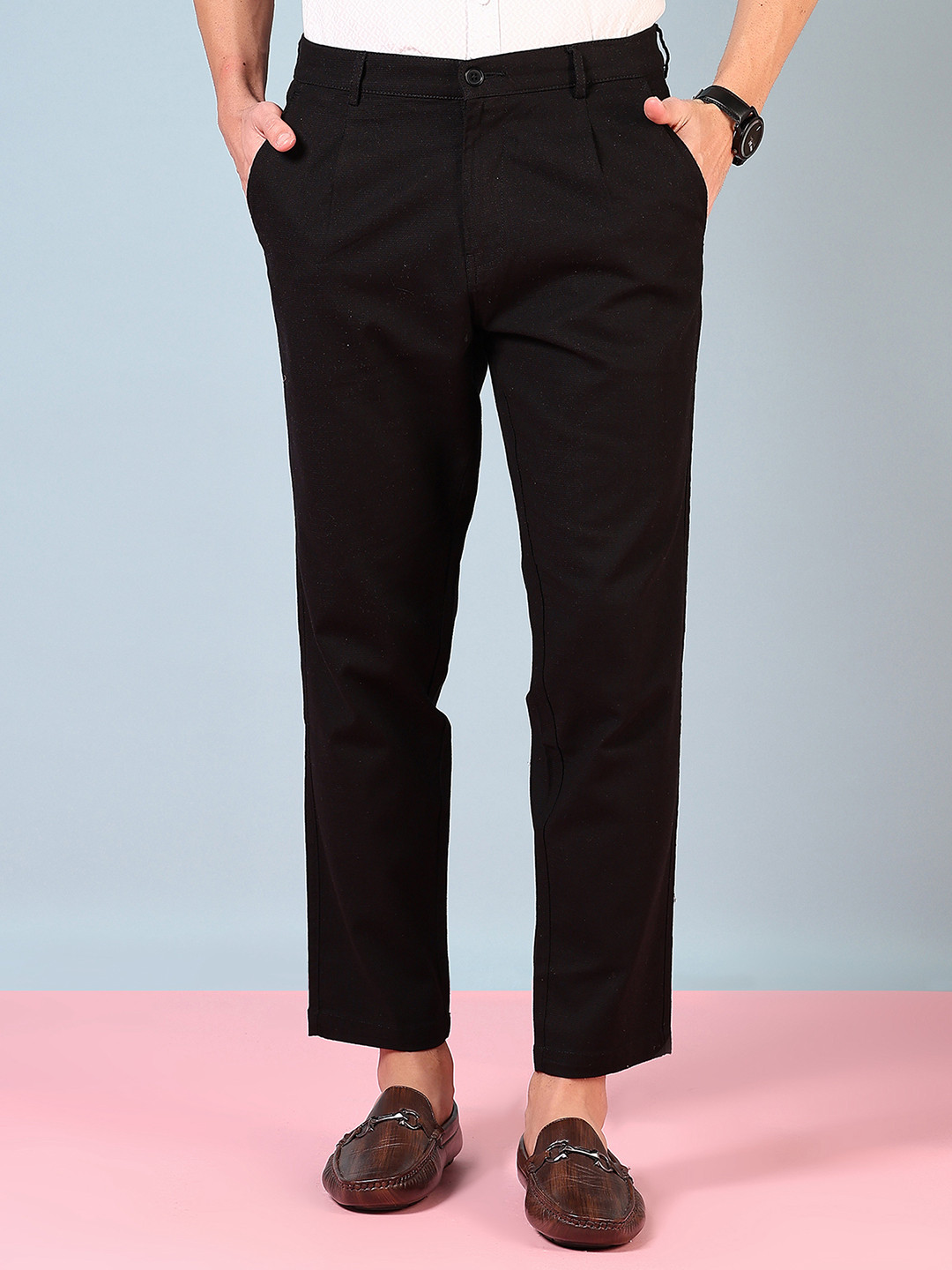 

V-Mart Men Trousers, Black