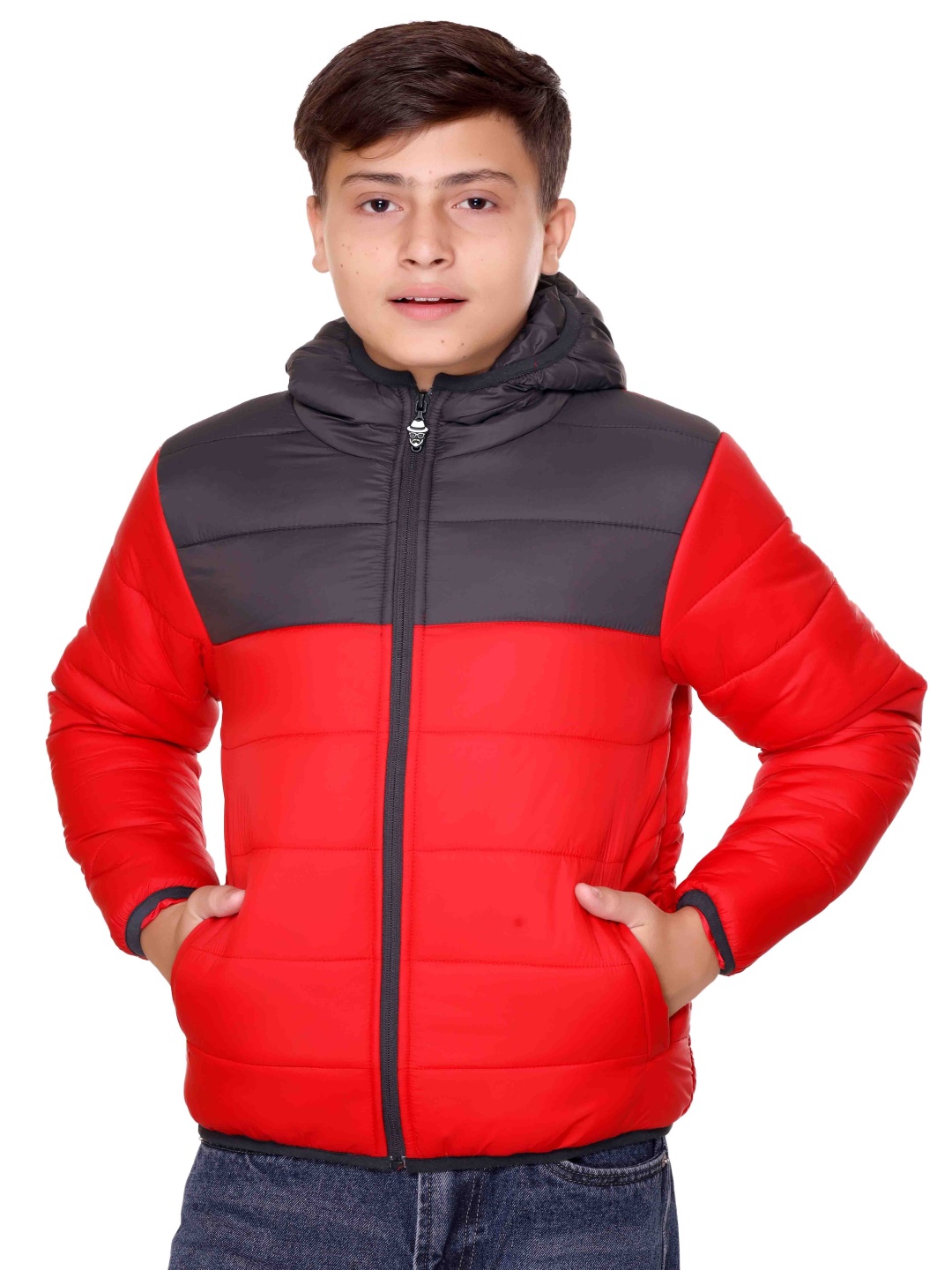 

Killer Boys Colourblocked Puffer Jacket, Red