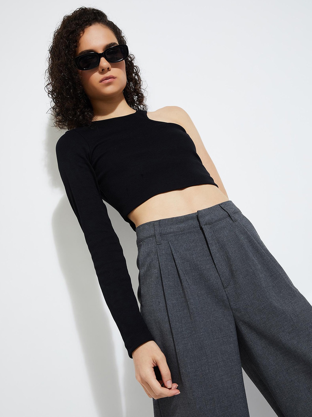 

max Crop Top, Black