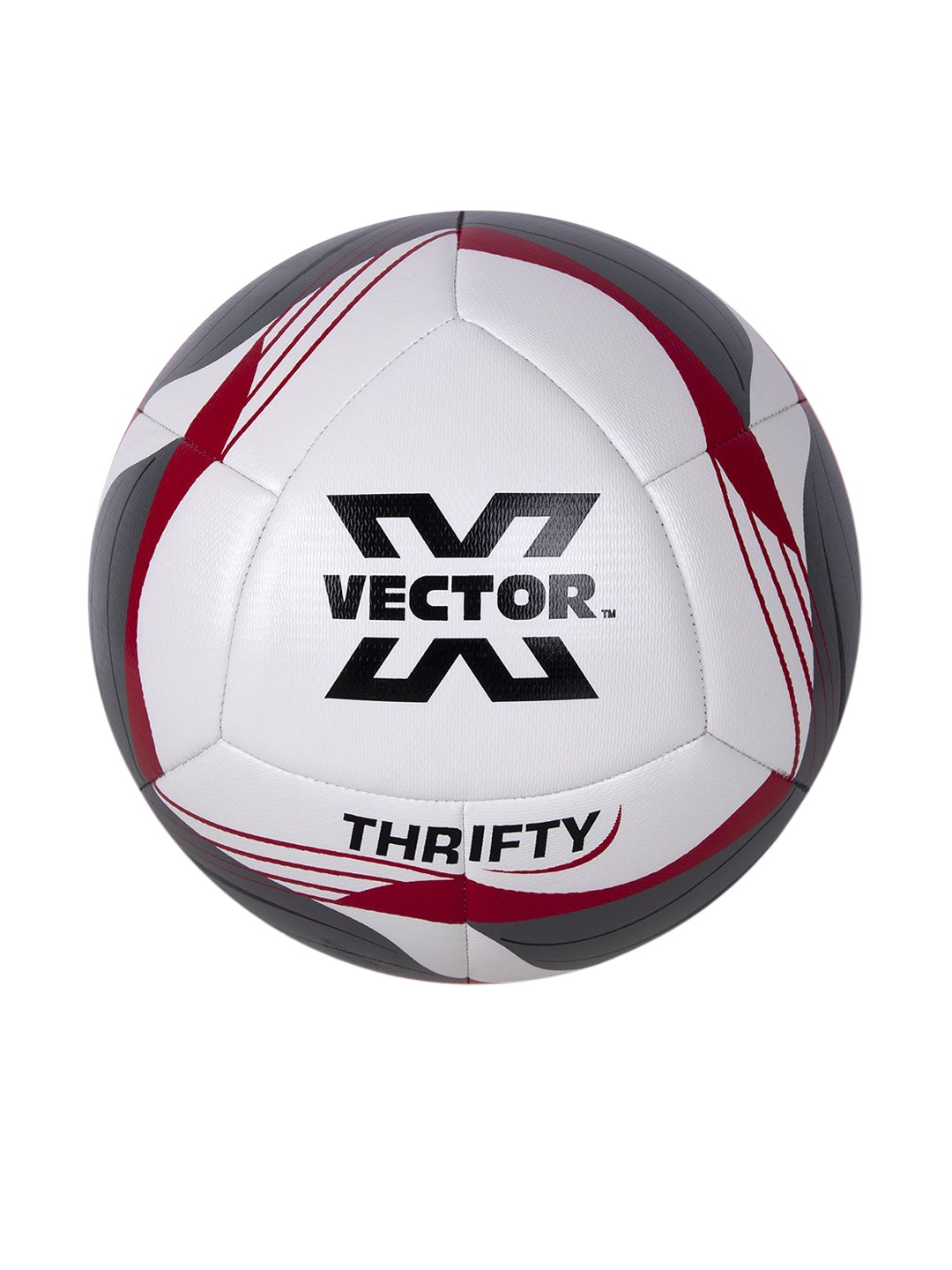 

VECTOR X Thrifty Textured Machine Stitched Football, White