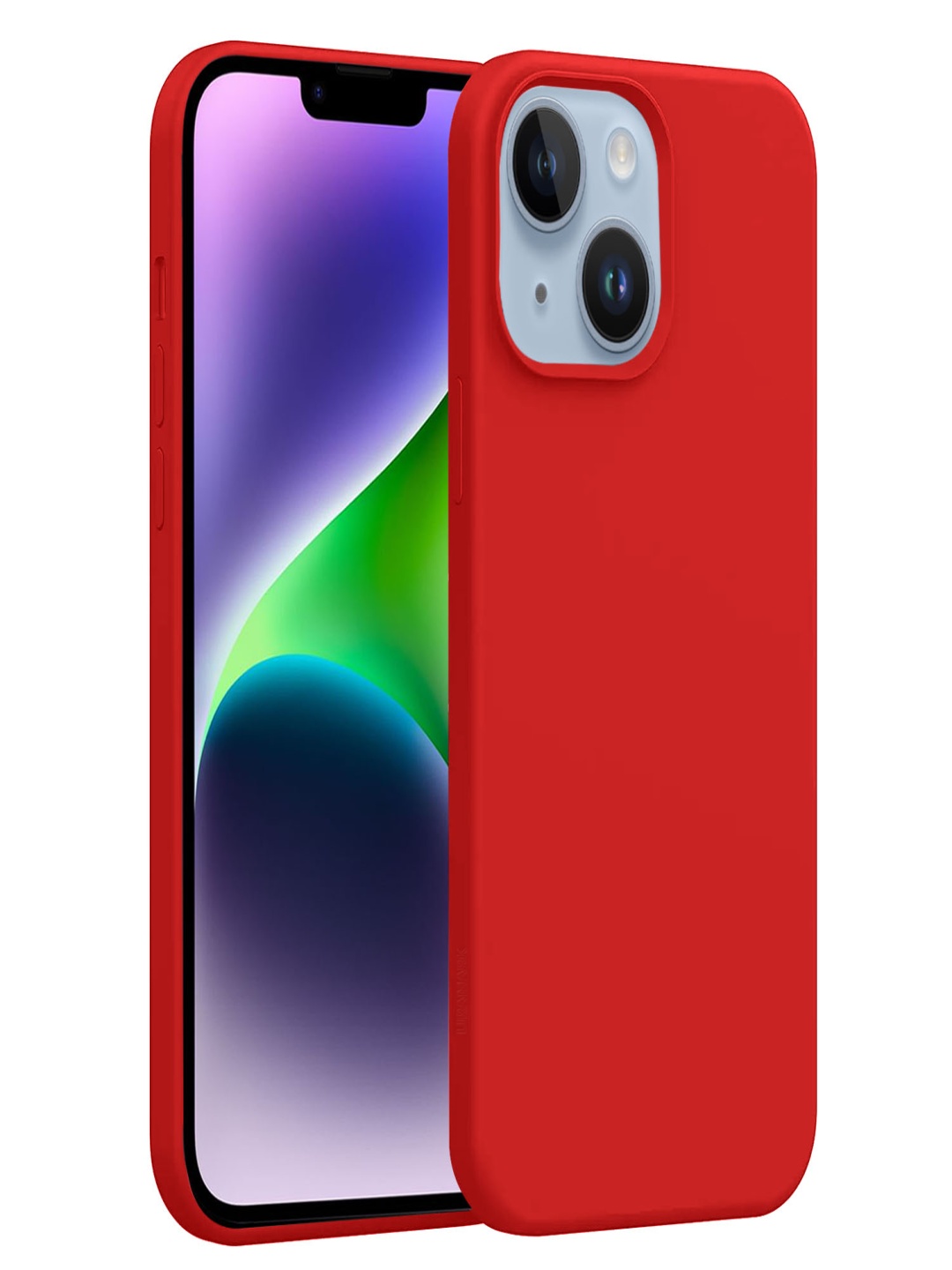 

LIRAMARK Solid Printed iPhone 14 Plus Back Case Mobile Accessories, Red