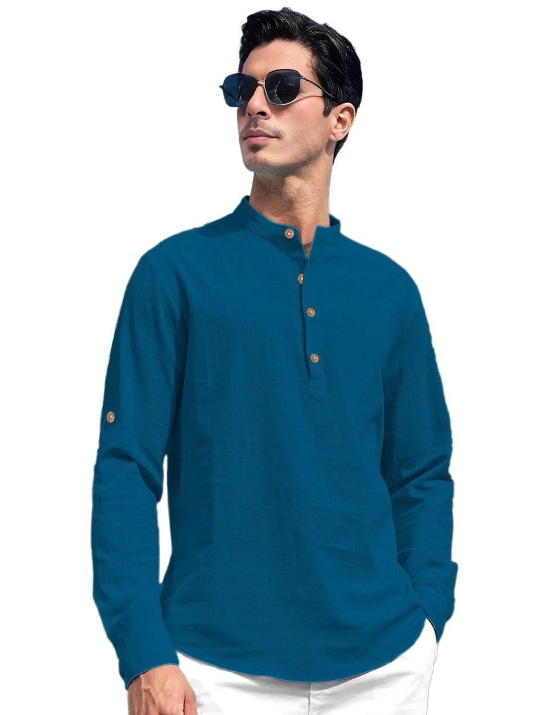 

Amrit Topwear Men Relaxed Slim Fit Opaque Casual Shirt, Nude