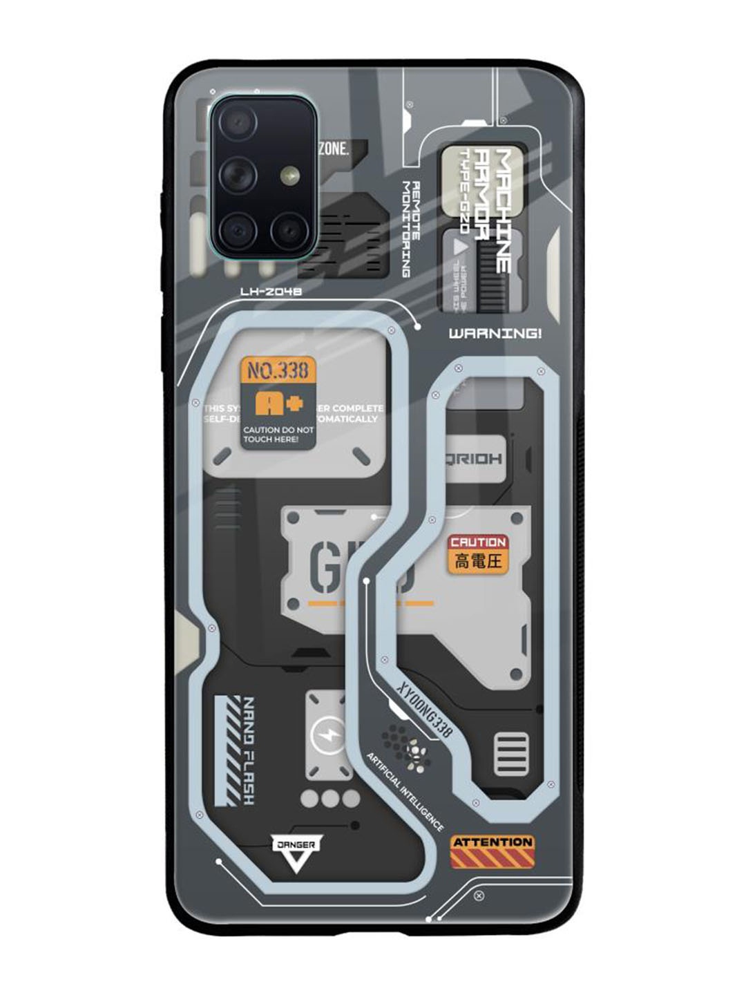 

QRIOH Typography Printed Samsung Galaxy A51 Back Case Mobile Accessories, Grey