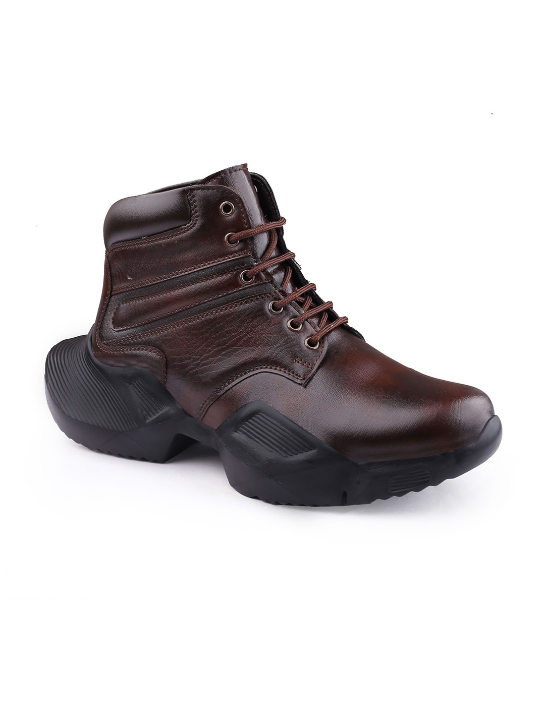 

riffway Men Casual Ankle Lace-Up Weight Boots, Brown