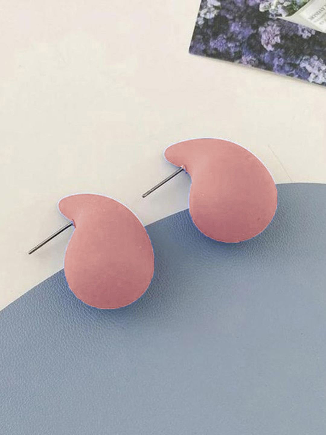 

KRENOZ Teardrop Shaped Drop Earrings, Peach
