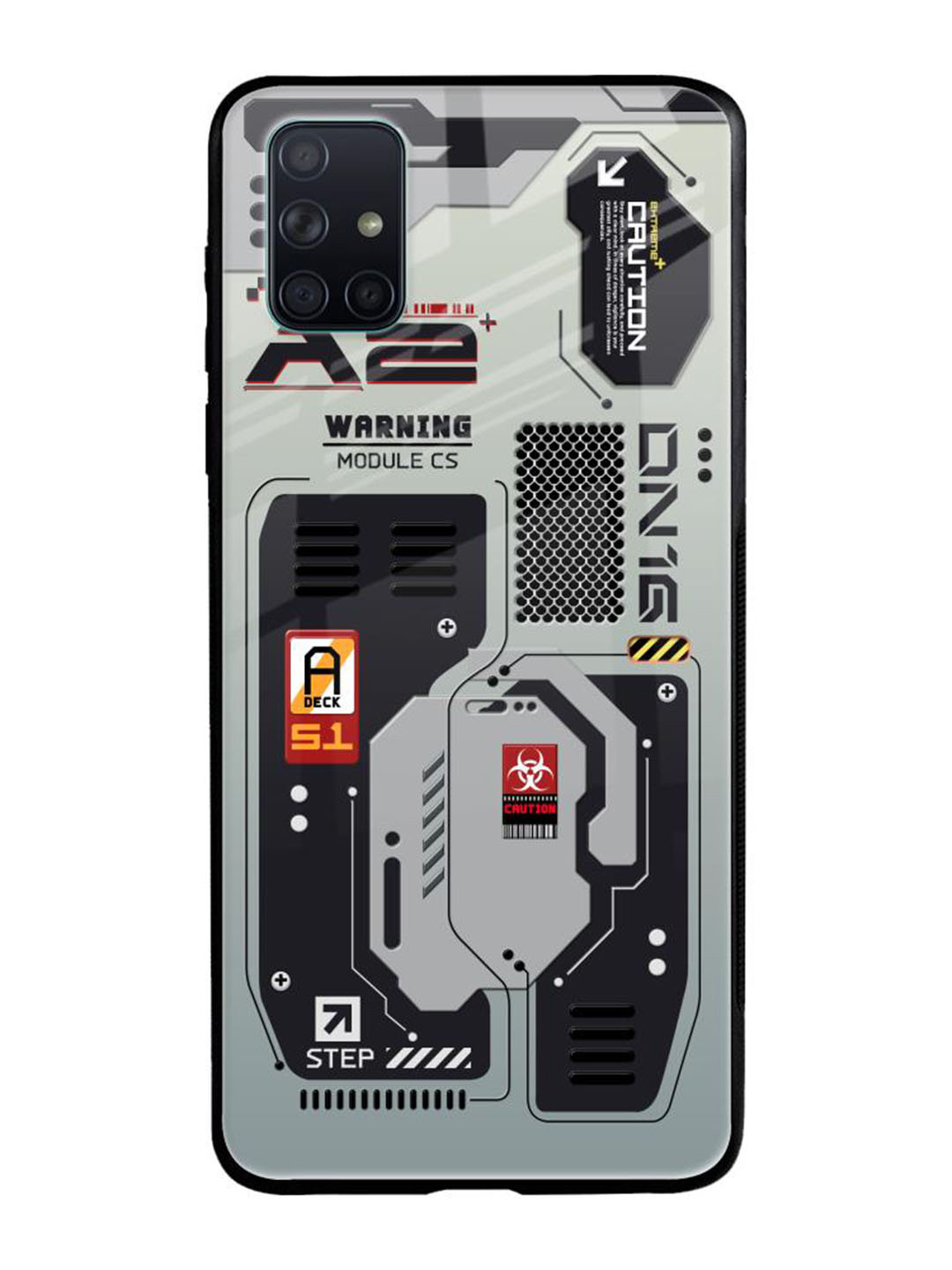 

QRIOH Typography Printed Samsung Galaxy A51 Back Case Mobile Accessories, Black