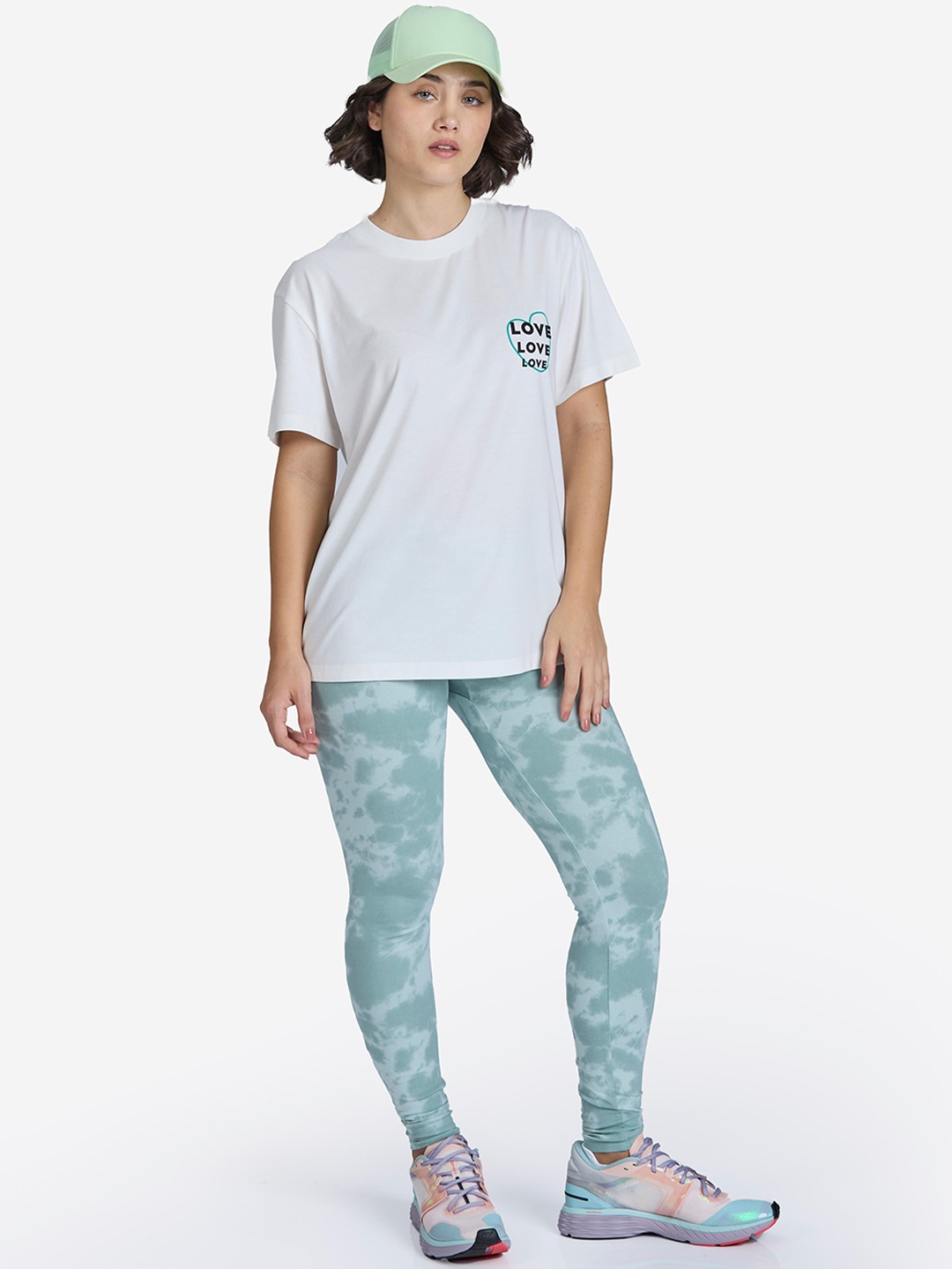 

Domyos By Decathlon Cotton Fitness Leggings, Green
