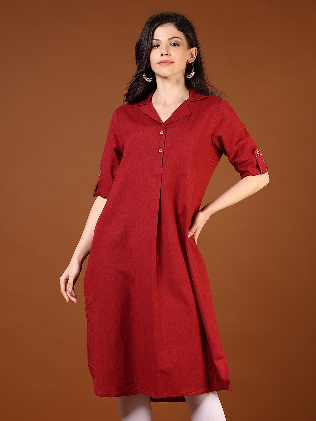 

V-Mart Women Kurta, Maroon