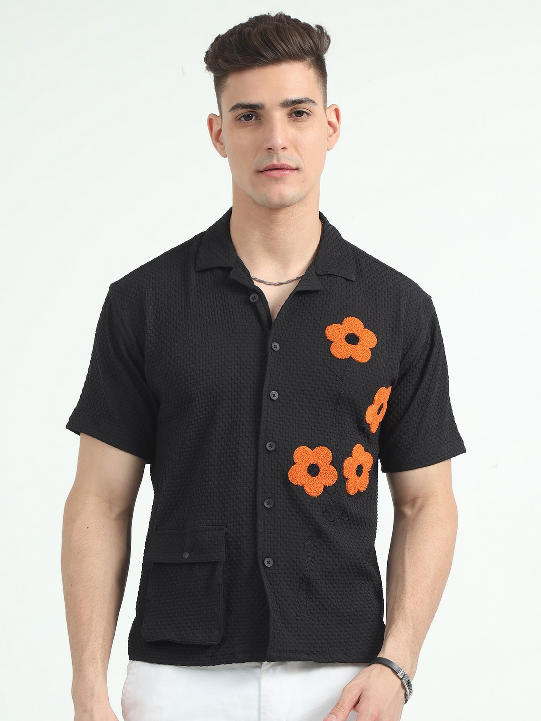 

THE BEETEL HOUSE Men Relaxed Opaque Casual Shirt, Black