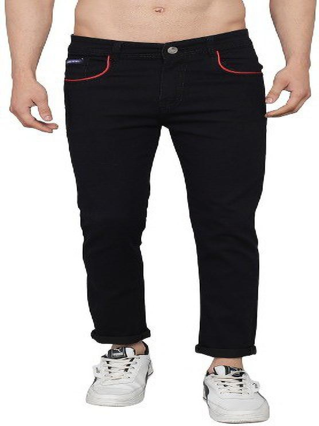 

DAKWINS Men Jeans, Black