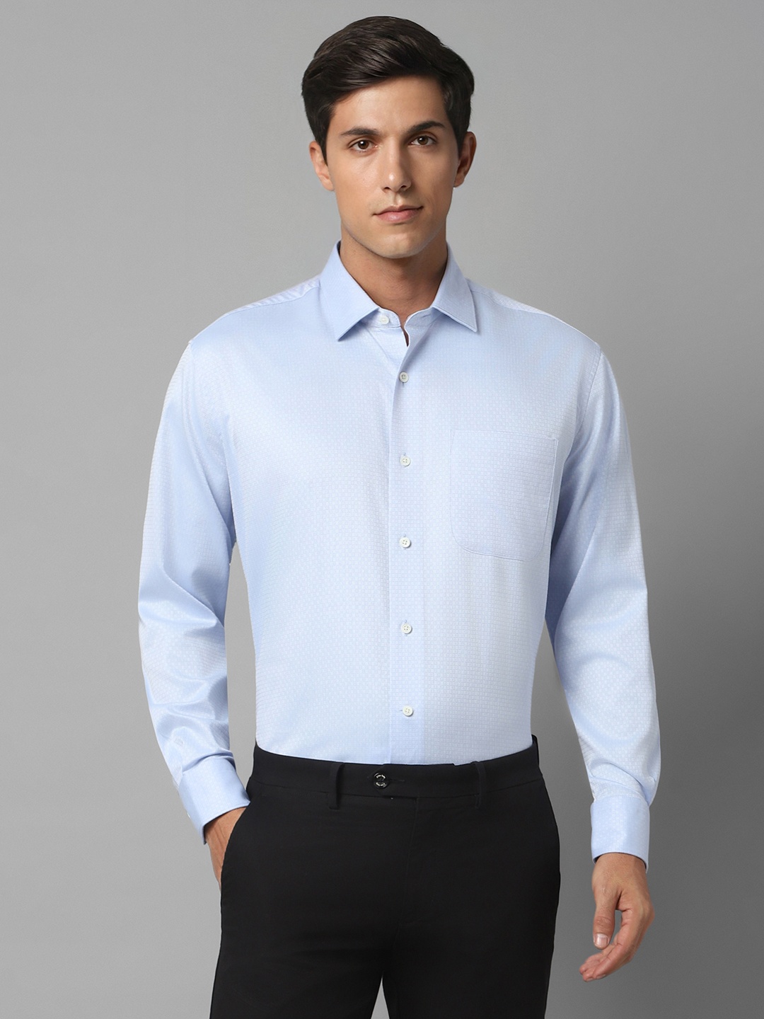 

Luxure by Louis Philippe Men Opaque Formal Shirt, Blue