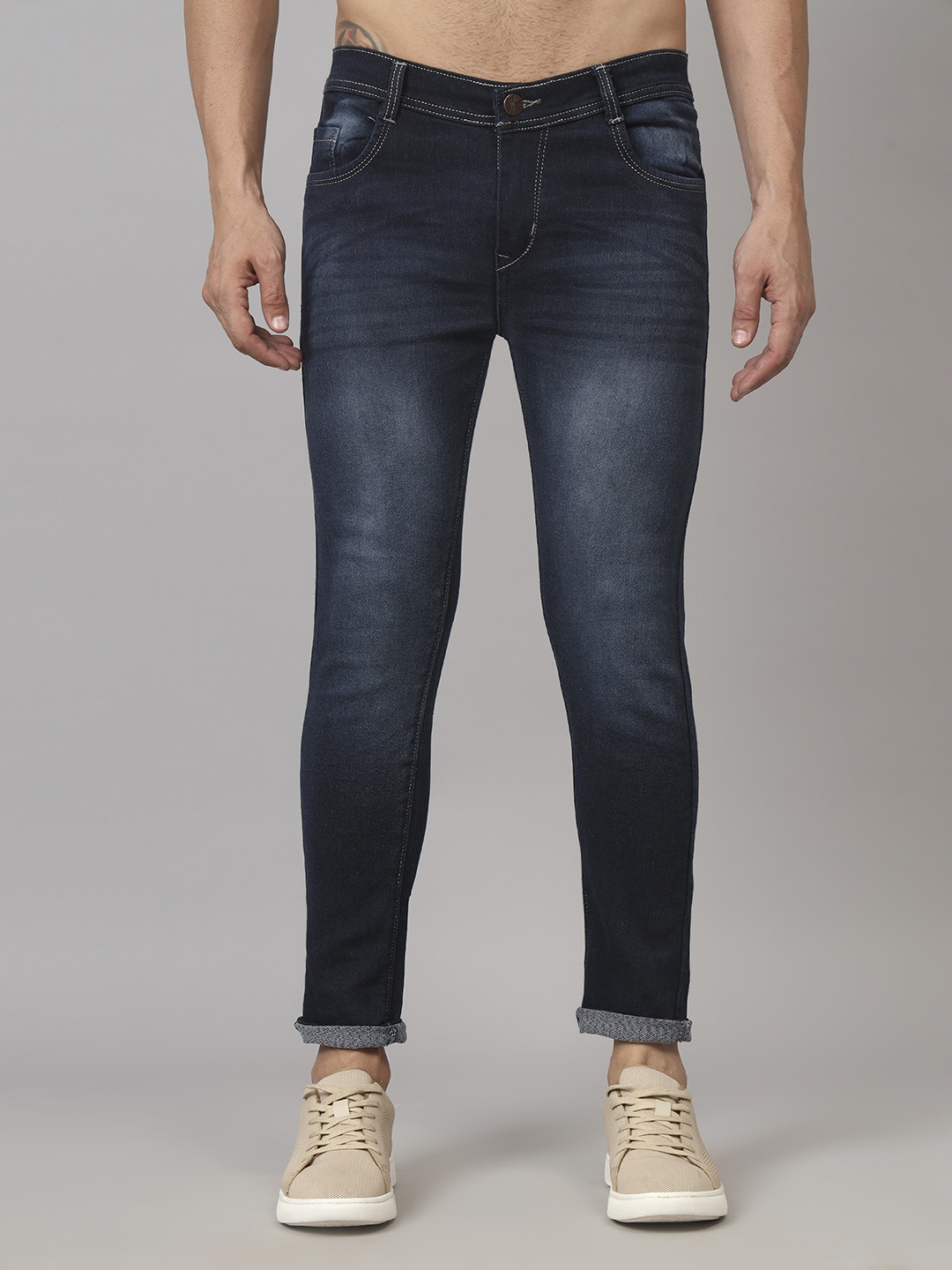 

Moda Rapido Men Classic Heavy Fade Jeans, Blue
