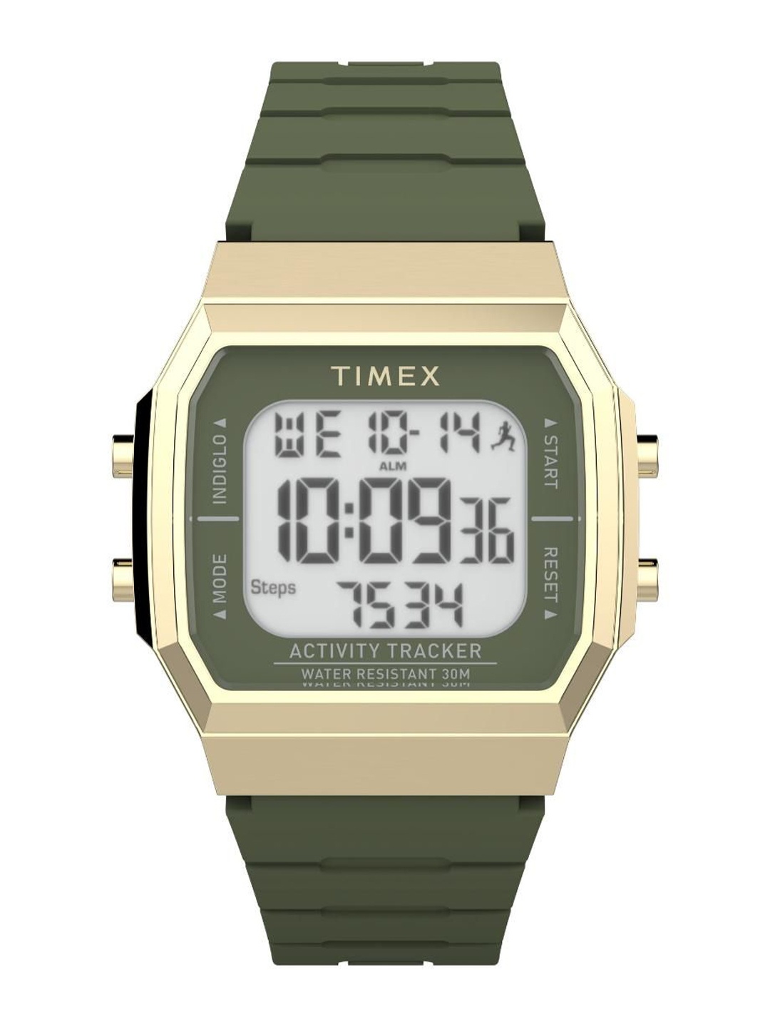 

Timex Unisex Brass Dial & Bracelet Style Straps Digital Watch TW5M60800, White