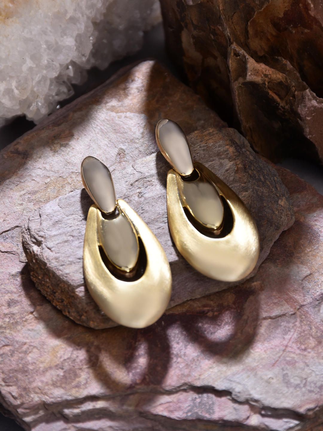 

Reenisaa Spherical Drop Earrings, Gold