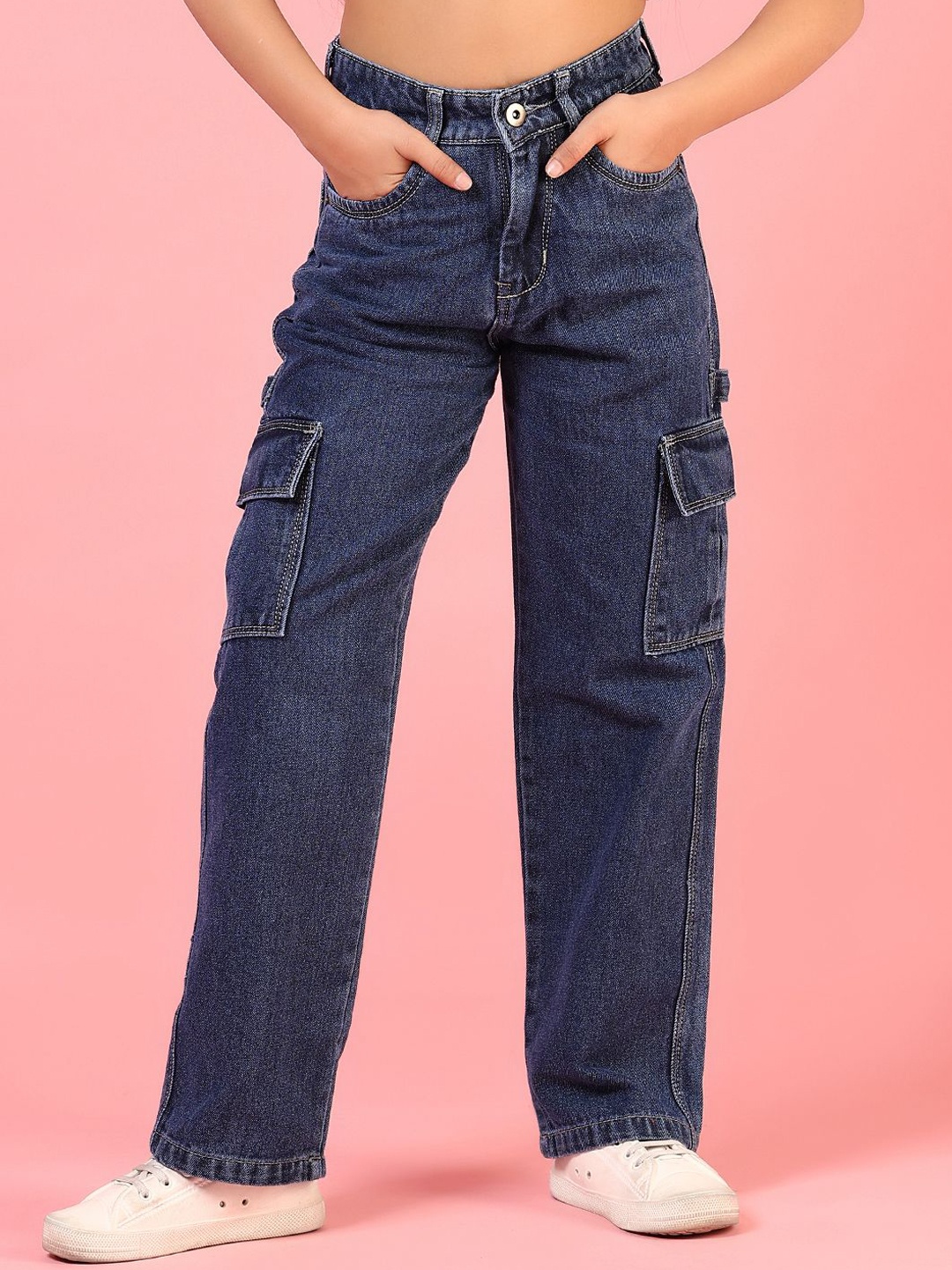 

V-Mart Girls Light Fade Jeans, Blue