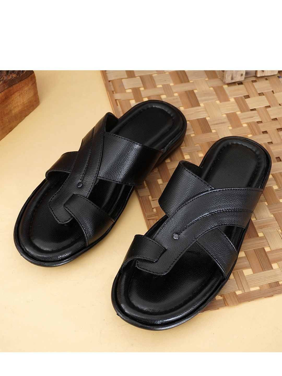 

MOSHTO Men Comfort Sandals, Black