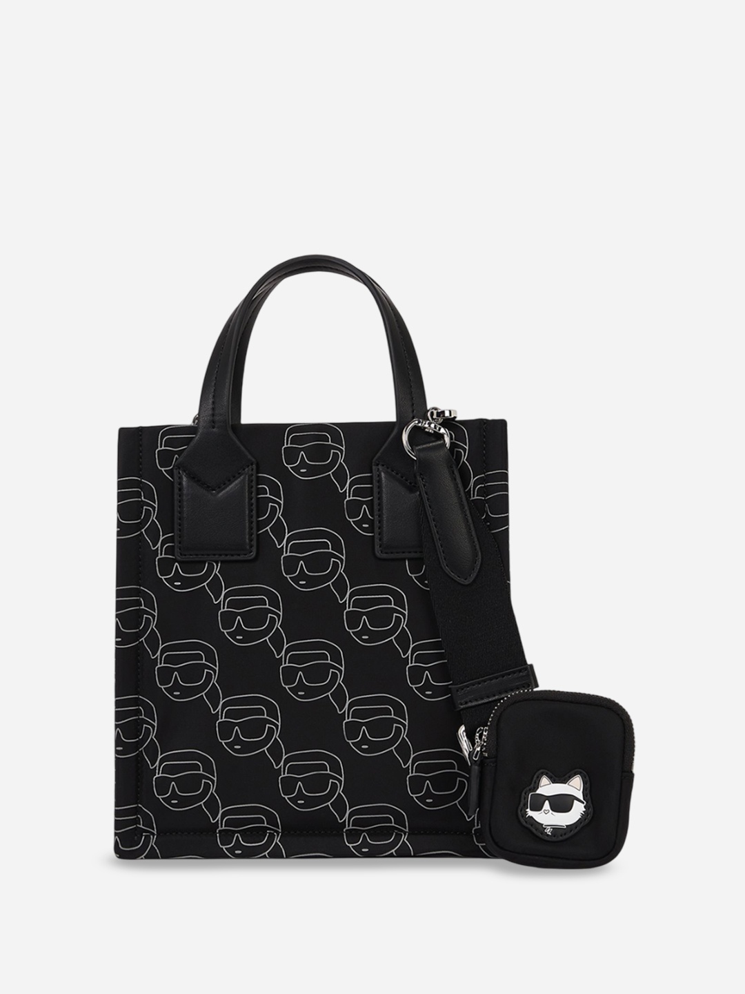 

Karl Lagerfeld Structured Handheld Bag, Black