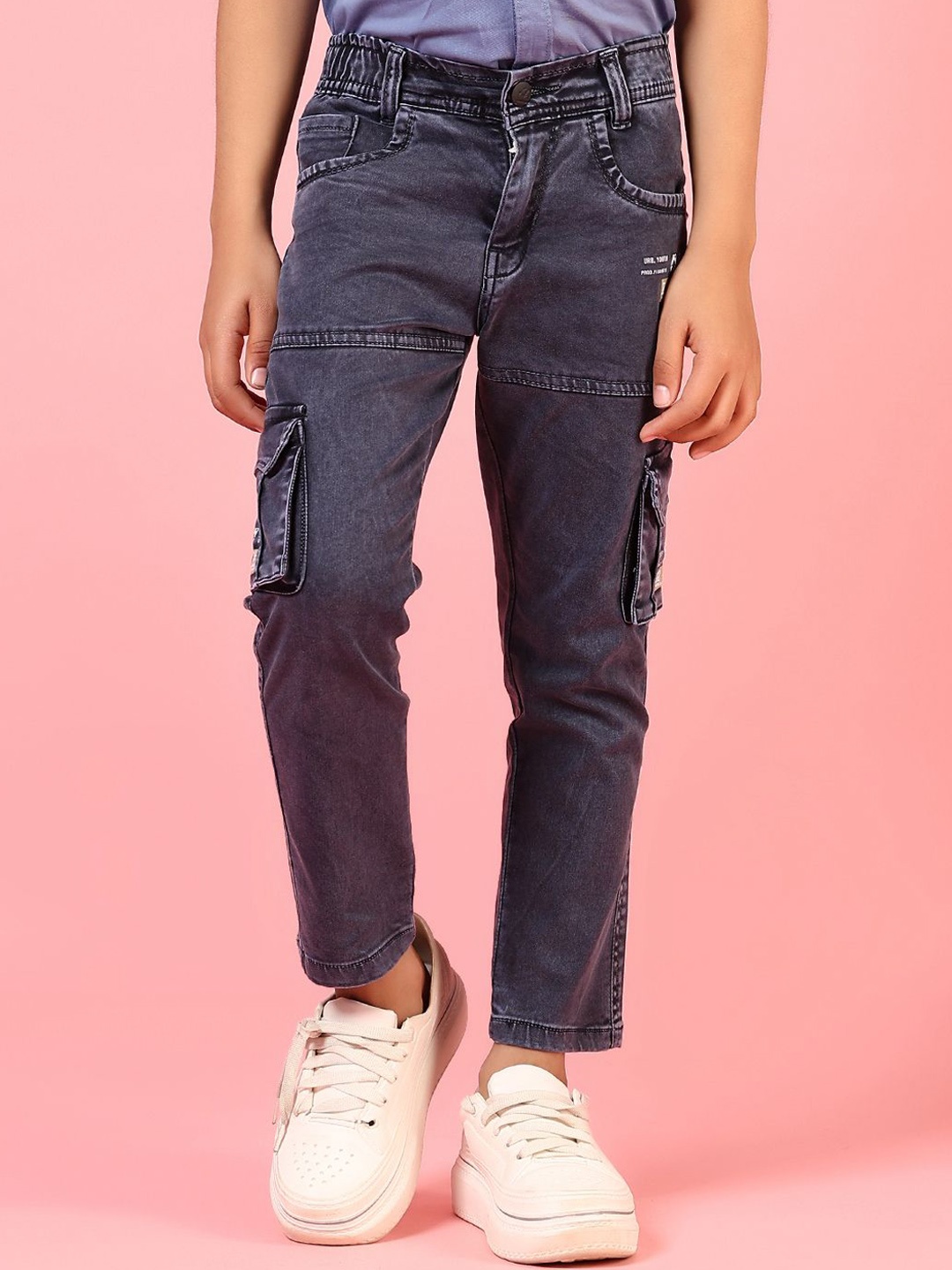 

V-Mart Boys Light Fade Jeans, Navy blue